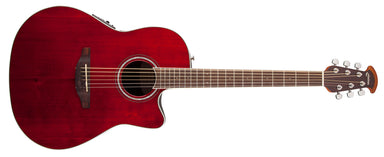 Ovation Celebrity Standard Mid-Depth Cutaway, Ruby Red CS24-RR