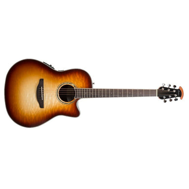 Ovation Celebrity Standard Exotic Quilt Maple Acoustic / Electric Guitar, Cognac Burst / Natural Gloss CS24X-7C