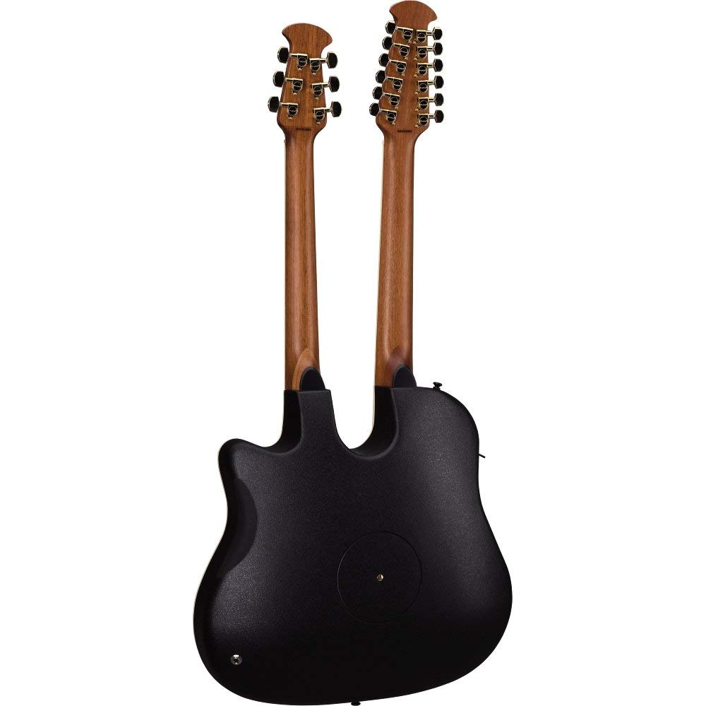 Ovation Double Neck Celebrity Acoustic Electric Guitar Ruby Red Burst CSE225-RRB