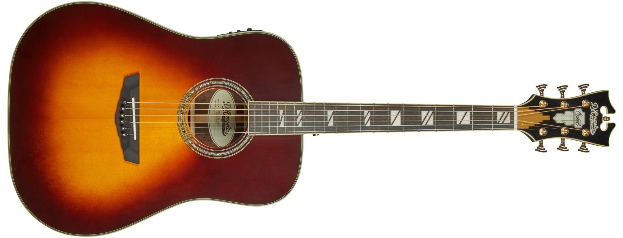 D'Angelico Excel Lexington Acoustic / Electric Guitar Vintage Sunburst DAED300VSBGP