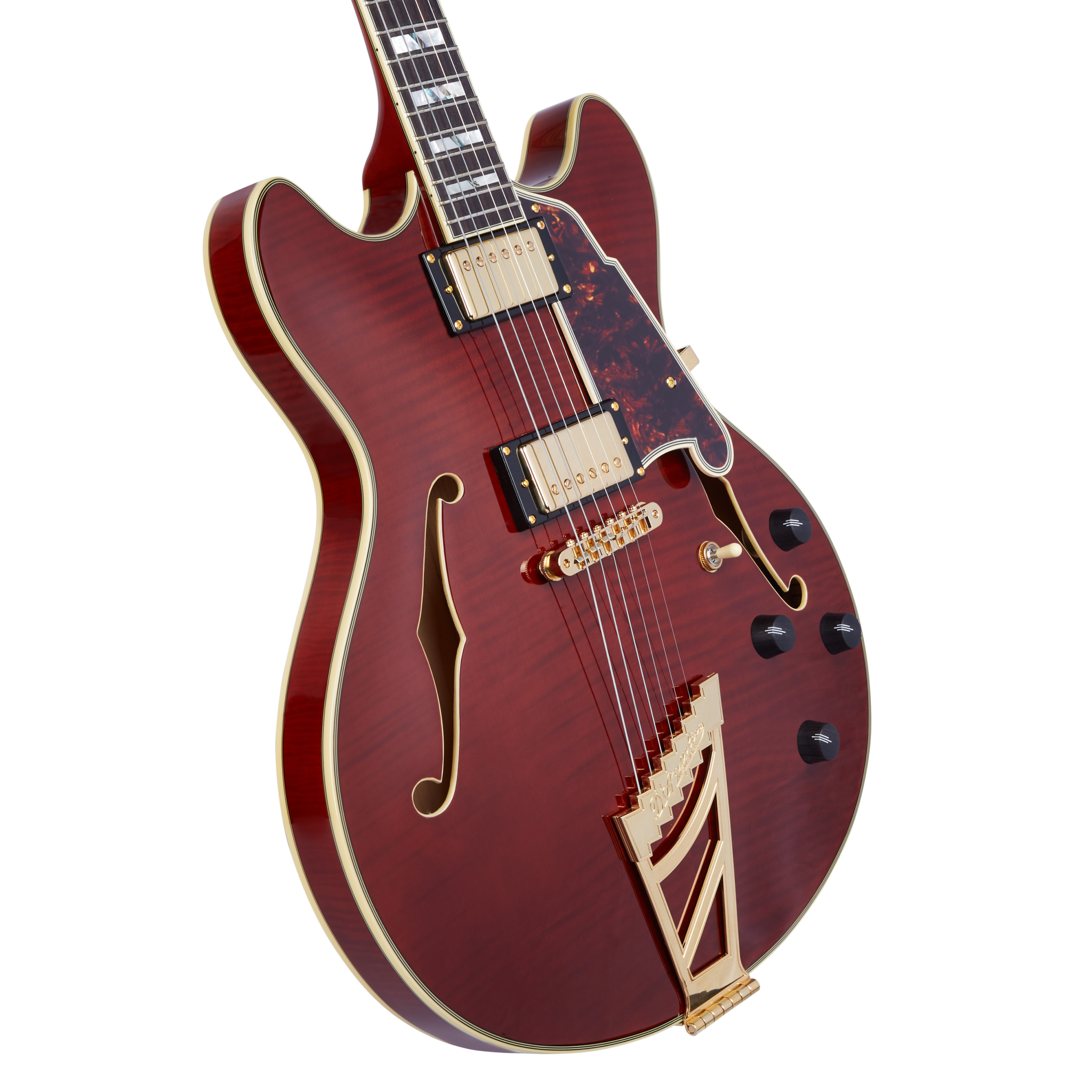 D'Angelico Excel DC Semi-hollowbody Electric Guitar With Stopbar Tailpiece, Viola DAEDCVIOGS