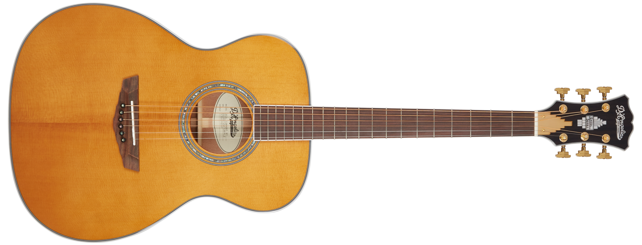 D'Angelico Excel Tammany XT Orchestra ALL SOLID Acoustic / Electric Guitar Vintage Natural DAEOMXTVNATGP