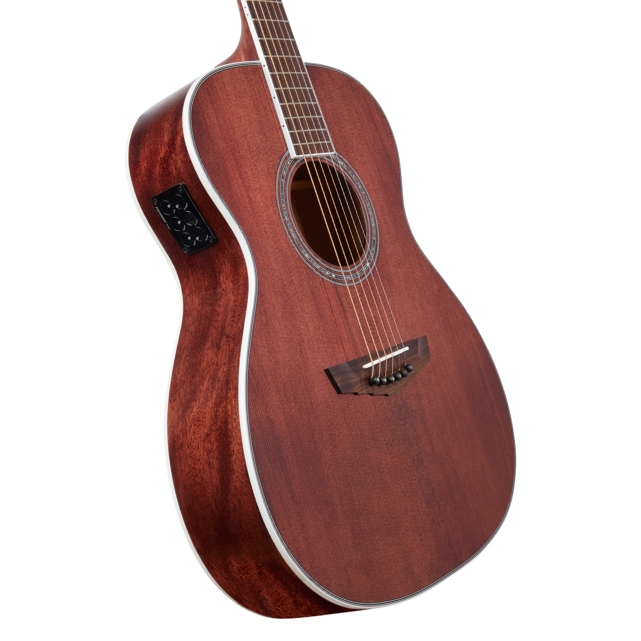 D'Angelico Excel Tammany XT Orchestra ALL SOLID Acoustic / Electric Guitar Walnut Stain DAEOMXTWALGP