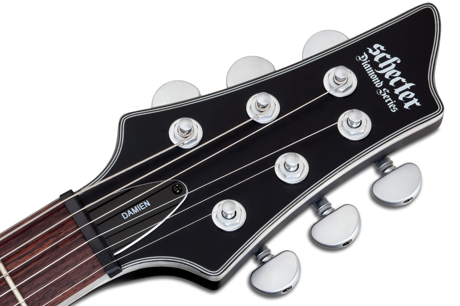 Schecter Damien Platinum DAMIEN-PLAT-6-SBK Satin Black Guitar with EMG 81, 85 Pickups 1181-SHC