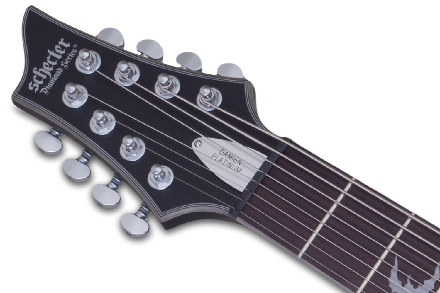 Schecter DAMIEN PTM 8 LH SBK LH Satin Black 8 String Guitar with EMG 81, 85 Pickups 1188-SHC