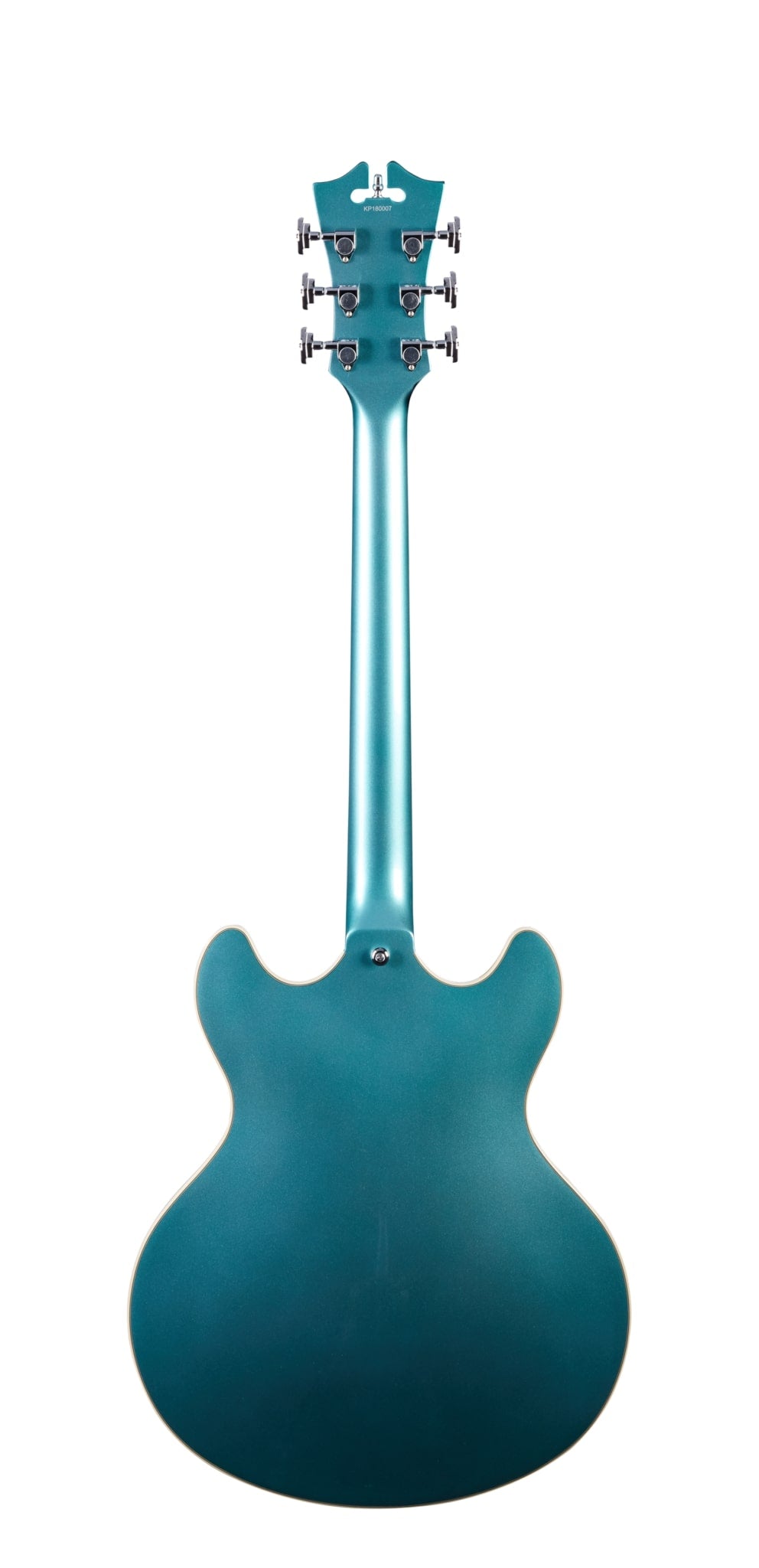 D'Angelico Premier DC Semi-hollow Electric Guitar With Stopbar Tailpiece, Ocean Turquoise DAPDCOTCSCB