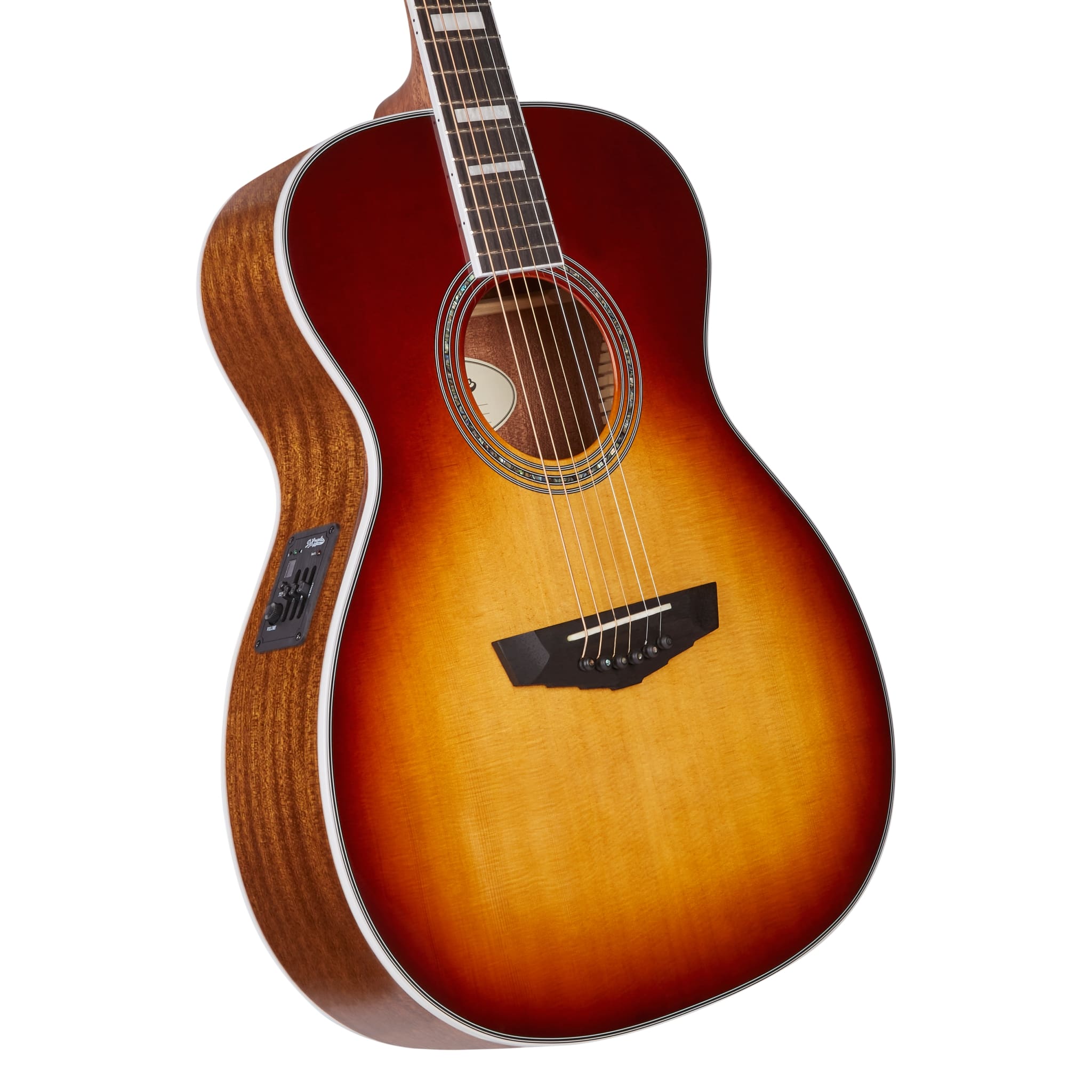 D'Angelico Premier Tammany Acoustic / Electric Guitar, Iced Tea Burst DAPOMITBAPS