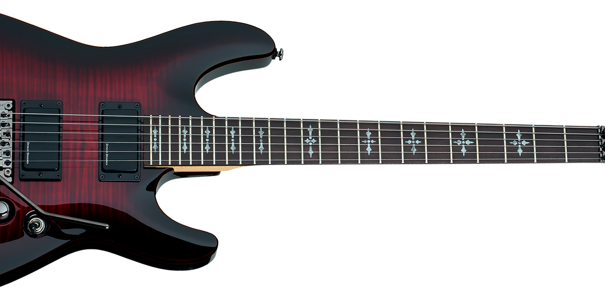 Schecter DEMON-FR-CRB Crimson Burst Guitar with Duncan Designed HB-105 —  L.A. Music