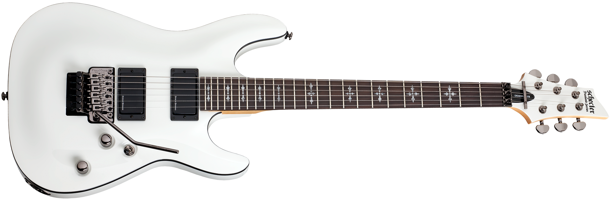 Schecter DEMON-FR-VWHT Vintage White Guitar with Duncan Designed HB-10