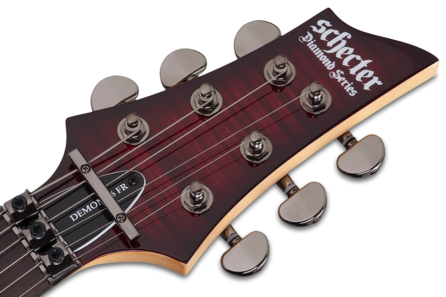 Schecter DEMON-FR-CRB Crimson Burst Guitar with Duncan Designed HB-105 3247-SHC