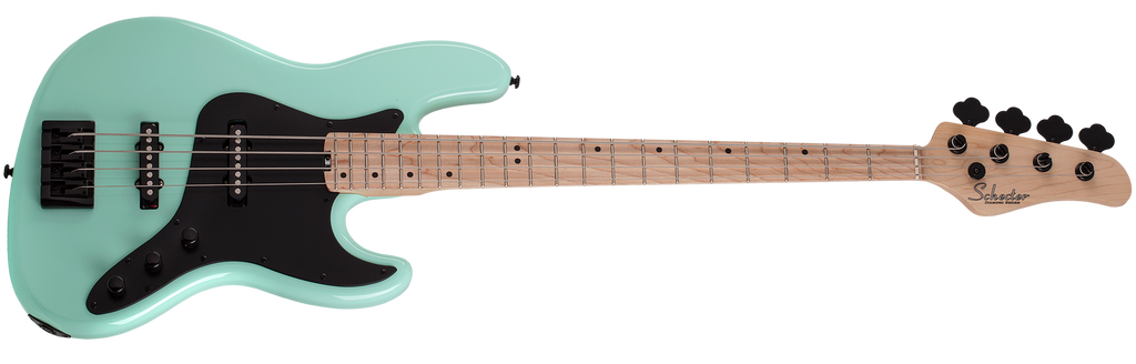 Schecter J4 4-String Electric Bass with Alder Body Sea Foam Green
