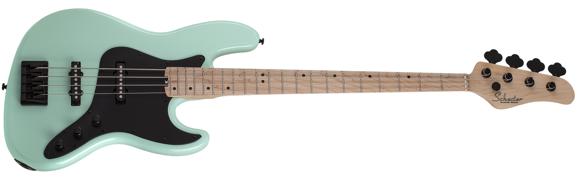 Schecter 4-string Electric Bass with Alder Body Sea Foam Green 2910-SHC