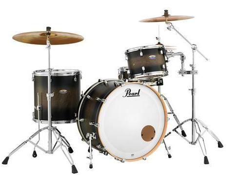 Pearl Decade Maple Drum Shell pack Set only DMP943XPC262 Satin Black Burst