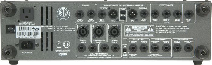 Ampeg SVT4PRO 1200W RMS Tube Preamp Stereo Power Amp - L.A. Music - Canada's Favourite Music Store!