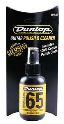 Dunlop No.65 Guitar Polish & Cleaner w/cloth Includes Microfiber Cloth - L.A. Music - Canada's Favourite Music Store!