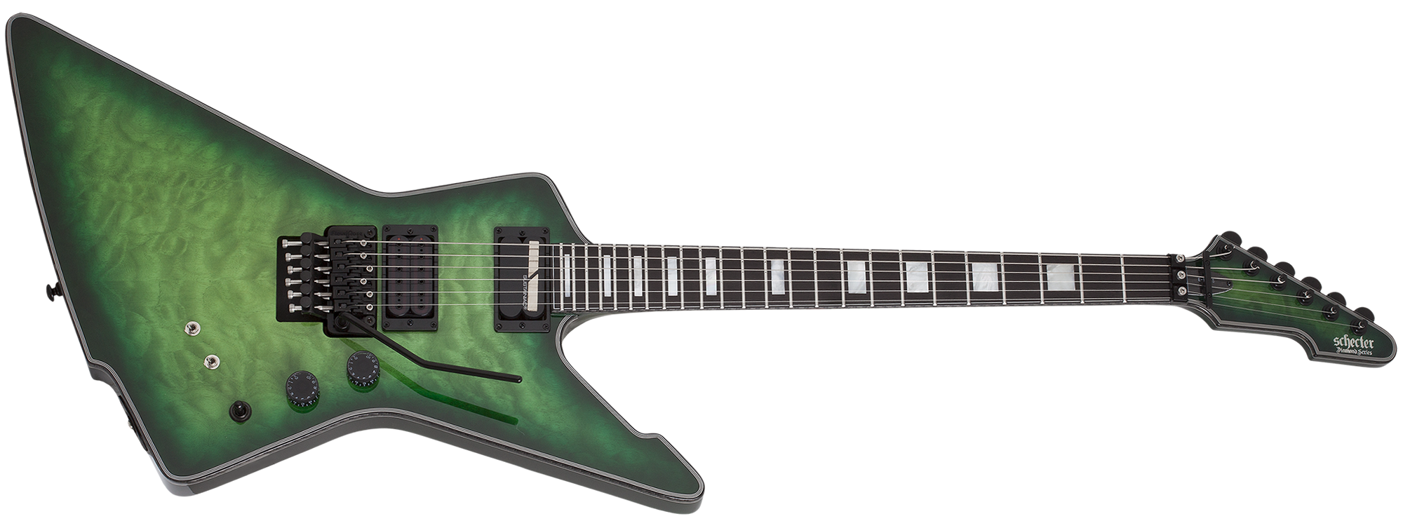 Schecter E-1 FR S Special Edition Green Burst 3255-SHC