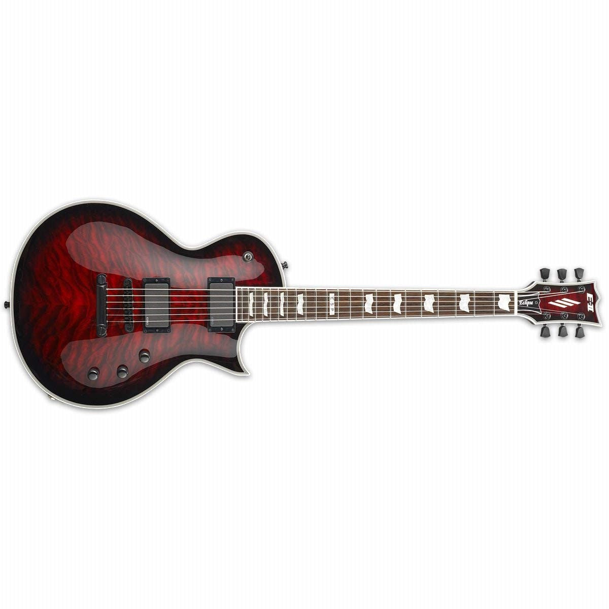 ESP EII Eclipse QM Electric Guitar See-Thru Black Cherry Sunburst EIIECQMSTBCSB