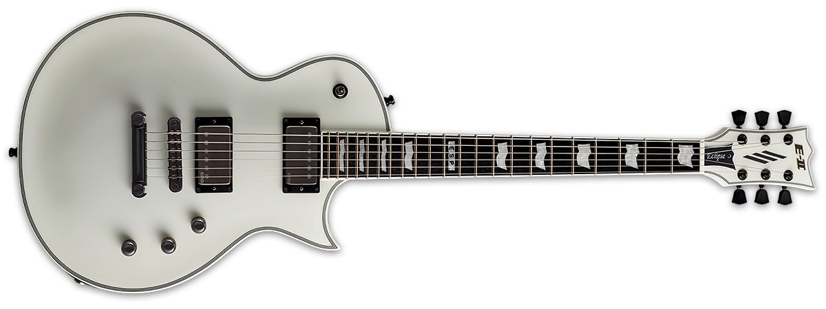 ESP MADE IN JAPAN E-II Eclipse Electric Guitar, Snow White Satin EIIECSWS