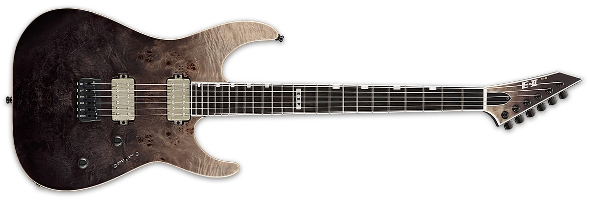 ESP EII MII E-ii M-ii Neck-thru MADE IN JAPAN Black Natural Fade EIIMIINTHSBLKNFD