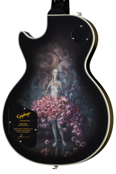 Epiphone Limited Epiphone Adam Jones LP Custom Art Collection: Julie Heffernan's Study For Self Portrait with Rose Skirt and a Mouse EILPCAJV2ASBNH