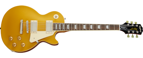 Epiphone Inspired by Gibson – Original Collection Epi Les Paul Standard 50 s – Metallic Gold Top EILS5MGNH