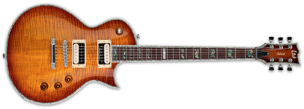 ESP LTD LEC1000ASB EC-1000 Flame Maple Electric Guitar Amber Sunburst - L.A. Music - Canada's Favourite Music Store!