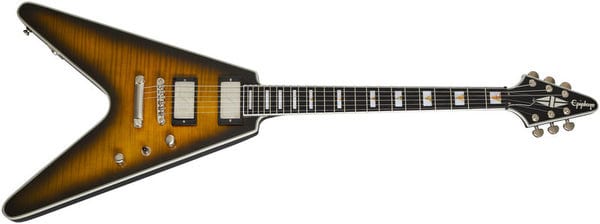 Epiphone Prophecy Collection Flying V in Yellow Tiger Gloss EIVYYTANH