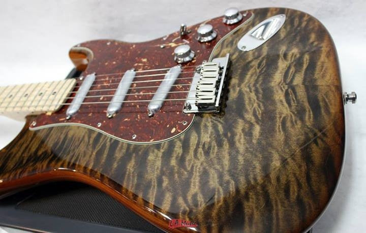 Fender Custom Shop Quilt Maple Top Artisan Stratocaster, Maple Fingerboard, Tigereye 1510132152 - L.A. Music - Canada's Favourite Music Store!