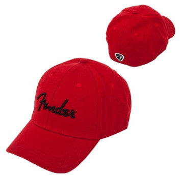 Fender Logo Stretch Cap (Red) 9106000309 - L.A. Music - Canada's Favourite Music Store!
