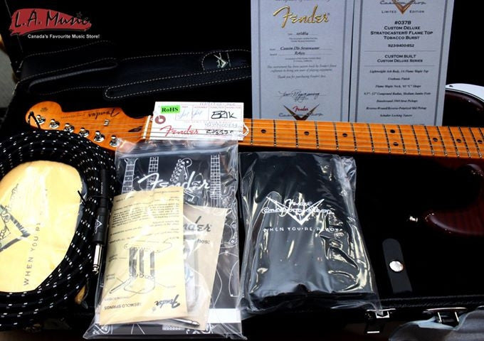 Fender Custom Shop Deluxe Stratocaster AAA Flame Top NK Serial Number - R78575 - 9239400833 - L.A. Music - Canada's Favourite Music Store!