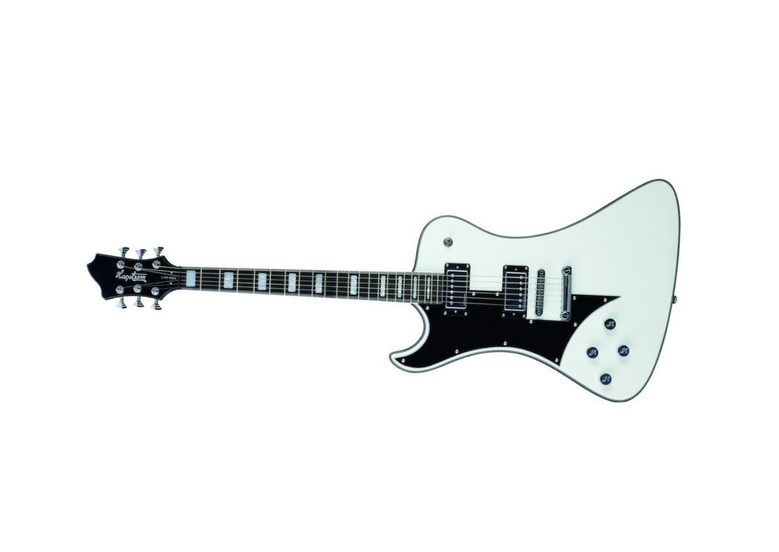Hagstrom Fantomen Ghost Signature Left Handed 6-String Electric Guitar White FANT-L-WHT