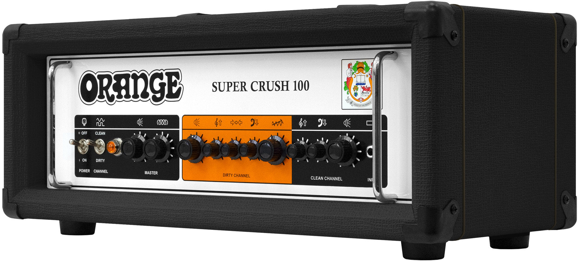 Orange Super Crush 100 Guitar Amp Head - Black