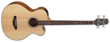 Takamine G Series Acoustic Electric Bass Guitar, Venetian Cutaway Natural GB30CE-NAT