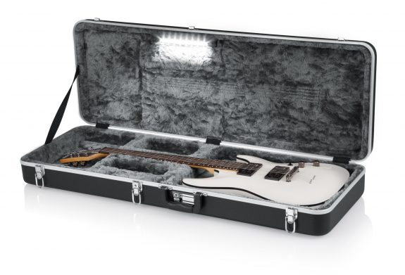 Gator Deluxe Molded Case for Electric Guitars; LED Edition GC-ELECTRIC-LED