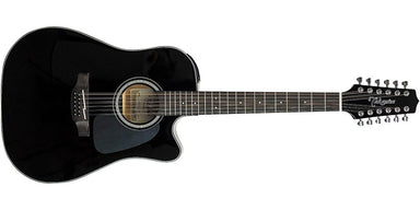 Takamine Dreadnought Acoustic Guitar, Black GD30CE-12BLK