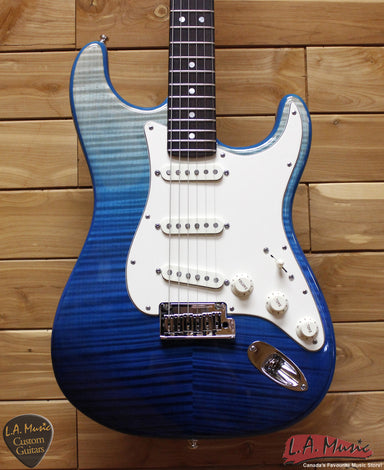 Fender Custom Shop American Custom Stratocaster Rosewood Caribbean Blue Fade 9231006866 - L.A. Music - Canada's Favourite Music Store!