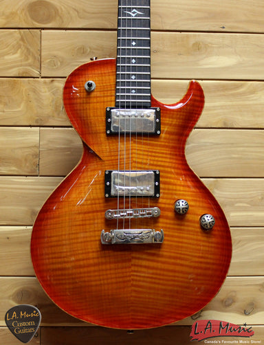 DBZ Bolero Guitar Flame Top Amber Cherry Sunburst Made in China - L.A. Music - Canada's Favourite Music Store!