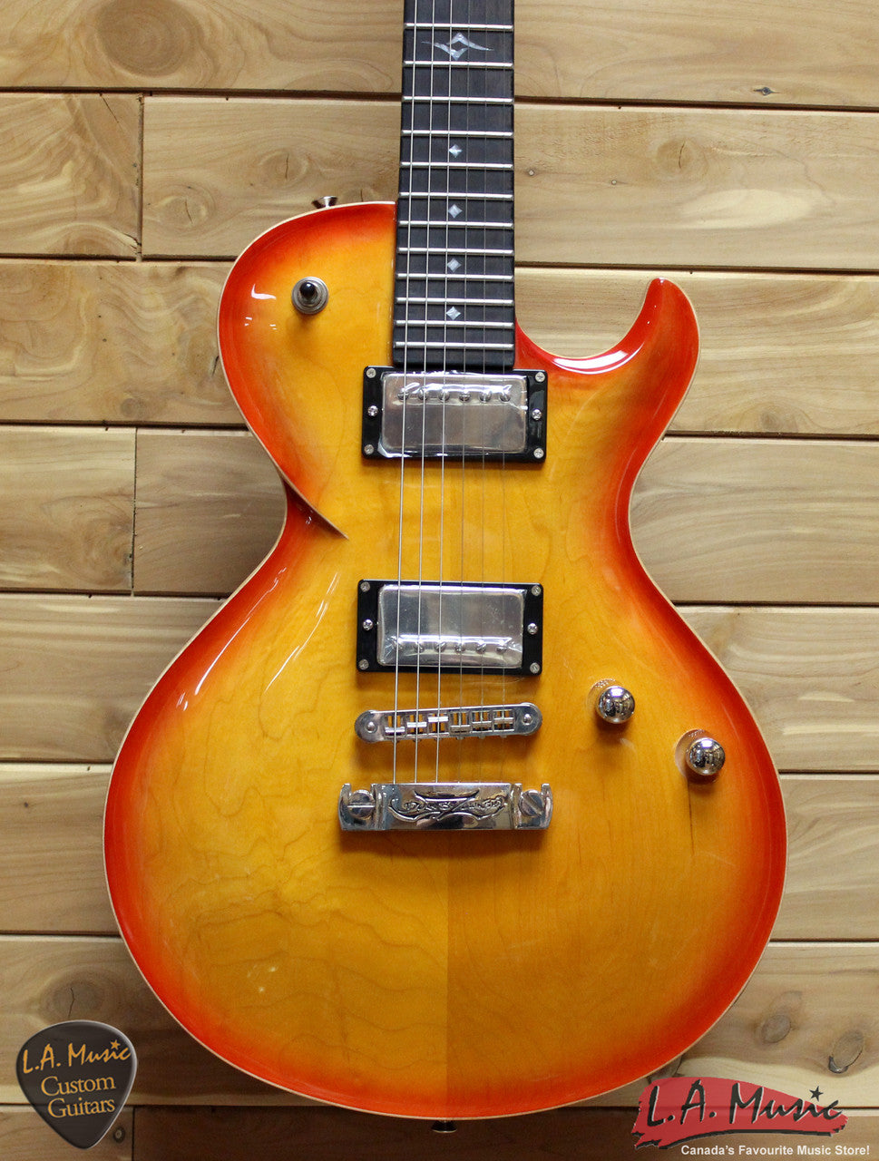DBZ Bolero Guitar Plain Top Cherry Sunburst Made in China - L.A. Music - Canada's Favourite Music Store!