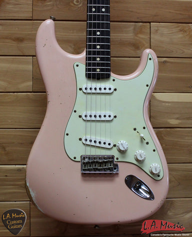Fender Custom Shop '63 Stratocaster - Faded Shell Pink 9239991856 - L.A. Music - Canada's Favourite Music Store!