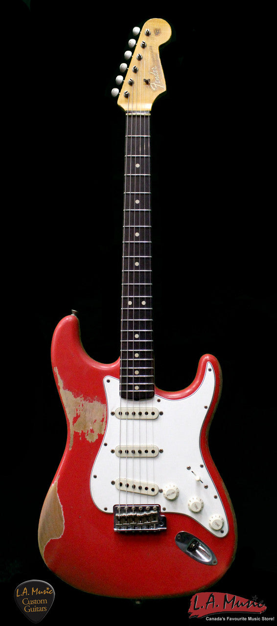 Fender Custom Shop L-Series 1964 Stratocaster Super Heavy Relic Fiesta Red Rosewood 9231990840 - Serial Number - L10634 - L.A. Music - Canada's Favourite Music Store!