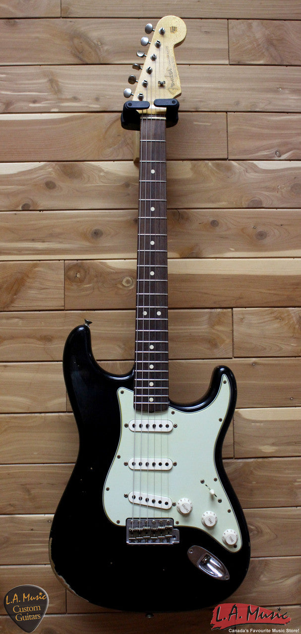 Fender Custom Shop 1963 Custom Relic Stratocaster Faded Black 9230456806 - L.A. Music - Canada's Favourite Music Store!