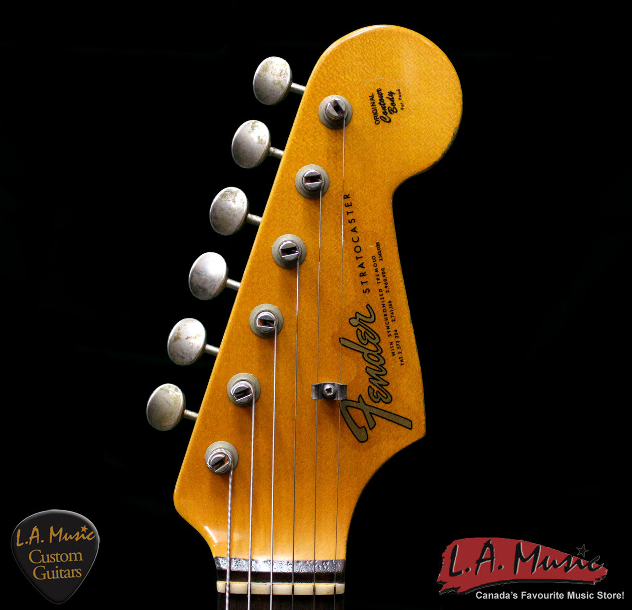 Fender Custom Shop L-Series 1964 Stratocaster Super Heavy Relic Vintage White Rosewood 9231990841 - L.A. Music - Canada's Favourite Music Store!