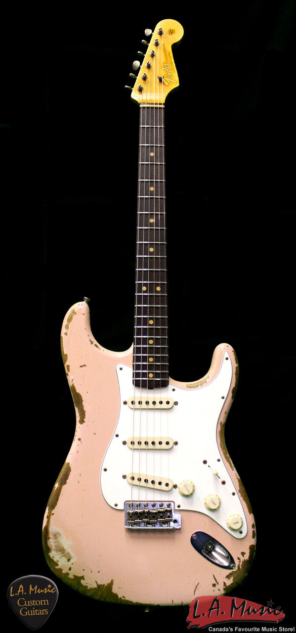 Fender Custom Shop L-Series 1964 Stratocaster Super Heavy Relic Shell Pink Rosewood 9231990856 - Serial Number - L11388 - L.A. Music - Canada's Favourite Music Store!