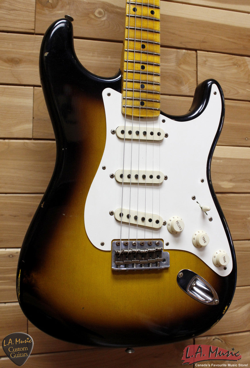 Fender Custom Shop 1957 Relic Stratocaster, Maple Fingerboard, 2-Color Sunburst 1555702803 - L.A. Music - Canada's Favourite Music Store!