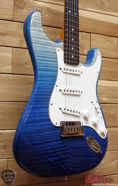 Fender Custom Shop American Custom Stratocaster Rosewood Caribbean Blue Fade 9231006866 - L.A. Music - Canada's Favourite Music Store!