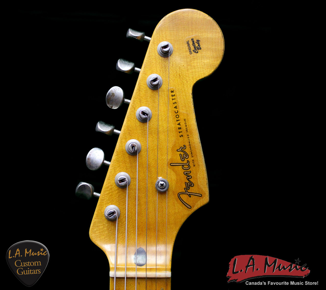 Fender Custom Shop 1954 Heavy Relic Stratocaster Sliver Sparkle 9230054817 - Serial Number - XN2518 - L.A. Music - Canada's Favourite Music Store!