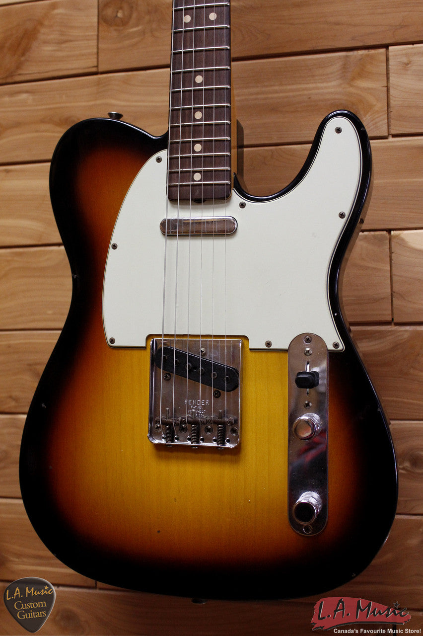 Fender Custom Shop 1963 Telecaster Journeyman Relic Rosewood Faded 3-Tone Sunburst - 9230300800 - Serial Number - R83496 - L.A. Music - Canada's Favourite Music Store!