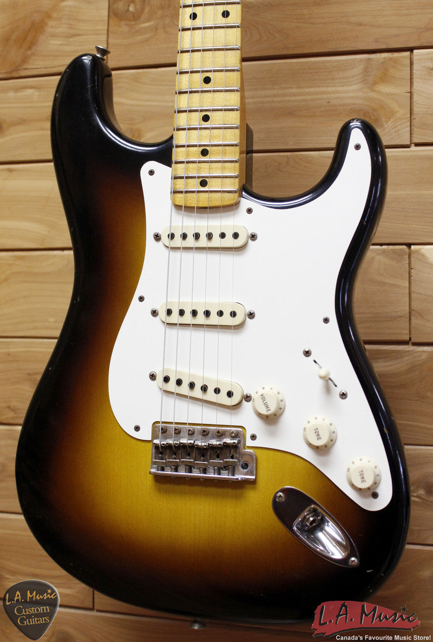 Fender Custom Shop 1957 Stratocaster Journeyman Relic Maple Neck 2-Tone Sunburst - 9230010803 - Serial Number - R83397 - L.A. Music - Canada's Favourite Music Store!