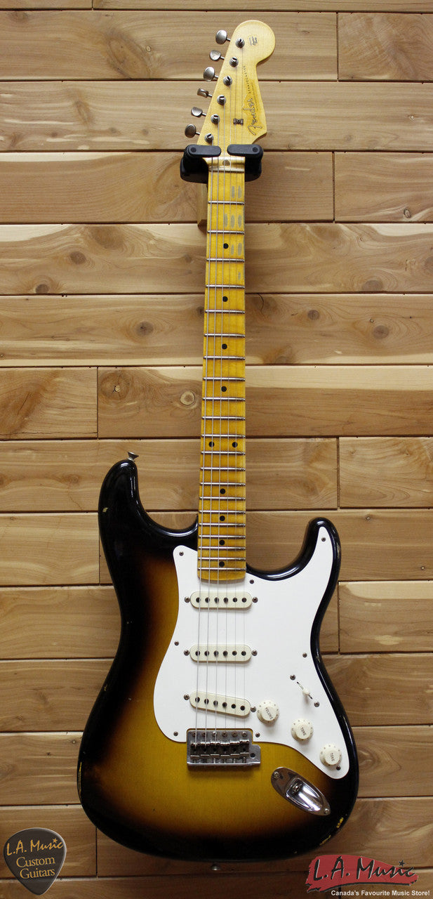 Fender Custom Shop 1957 Relic Stratocaster, Maple Fingerboard, 2-Color Sunburst 1555702803 - L.A. Music - Canada's Favourite Music Store!