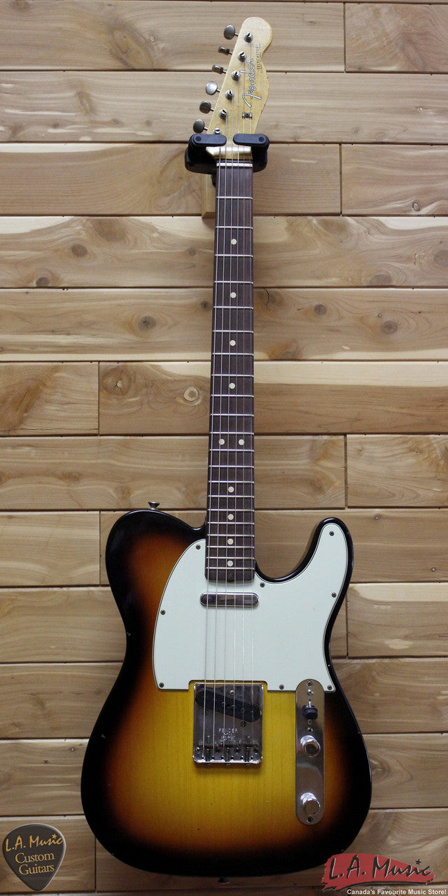 Fender Custom Shop 1963 Telecaster Journeyman Relic Rosewood Faded 3-Tone Sunburst - 9230300800 - Serial Number - R83496 - L.A. Music - Canada's Favourite Music Store!